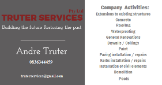 Professional Services Truter Services (Pty) Ltd in Paarl WC